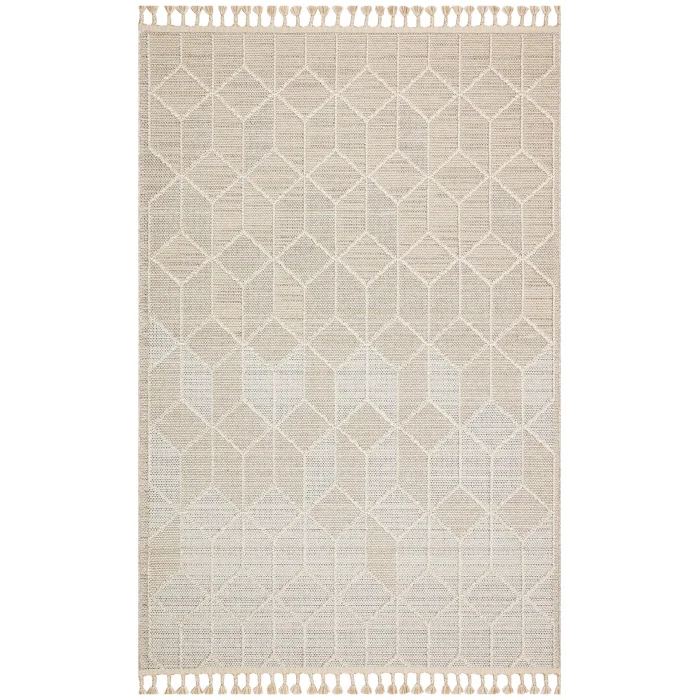 Soho Sh 03 Beige Hav Vermeyen Özel Ipler Ile Üretilen Etnik Örgü Desenlere Sahip Makine Halısı