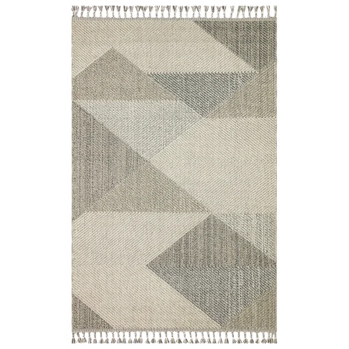 Soho Sh 08 Grey Multy Hav Vermeyen Özel Ipler Ile Üretilen Etnik Örgü Desenlere Sahip Makine Halısı