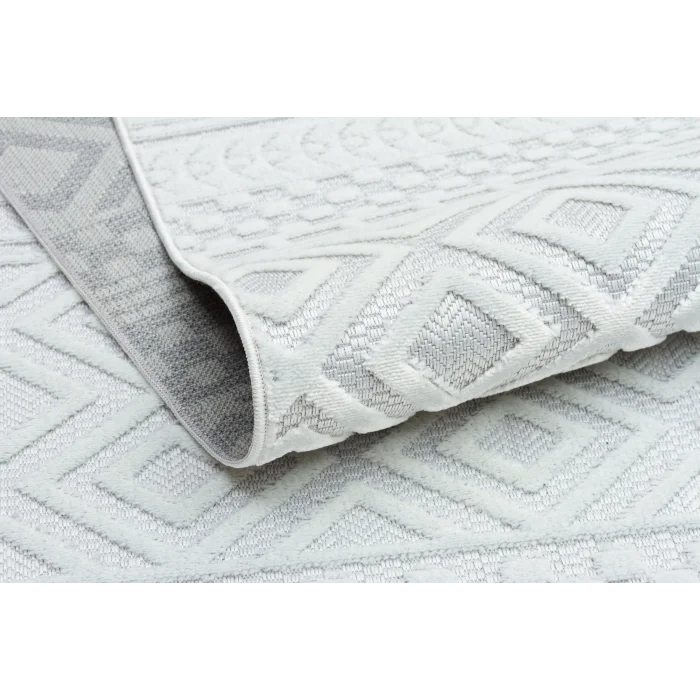 Fors 601 Beyaz Makinede Yıkanabilen Kaymaz Tabanlı İnce Makine Halısı