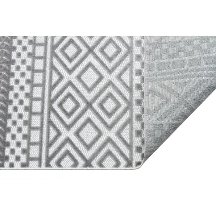 Fors 602 Gri Makinede Yıkanabilen Kaymaz Tabanlı İnce Makine Halısı