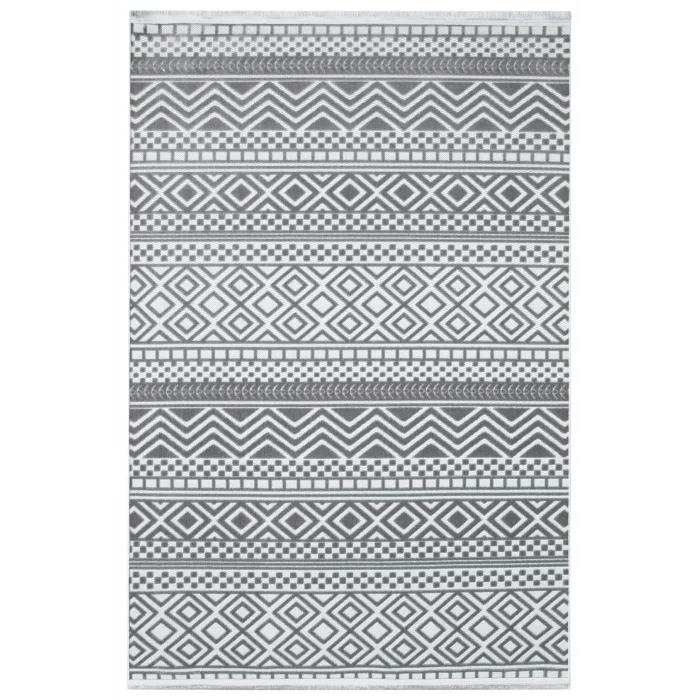 Fors 602 Gri Makinede Yıkanabilen Kaymaz Tabanlı İnce Makine Halısı