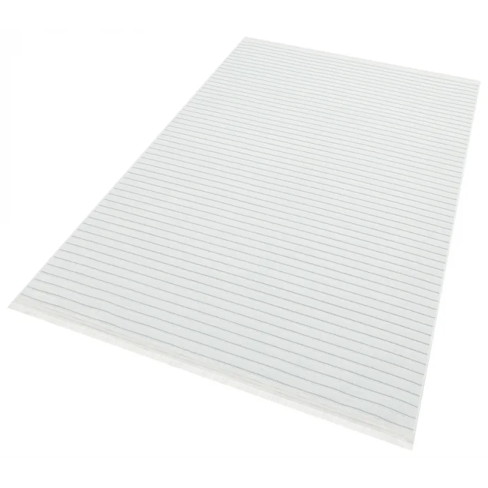 Fors 607 Beyaz Makinede Yıkanabilen Kaymaz Tabanlı İnce Makine Halısı