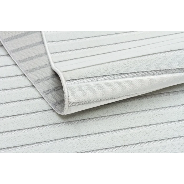 Fors 607 Beyaz Makinede Yıkanabilen Kaymaz Tabanlı İnce Makine Halısı