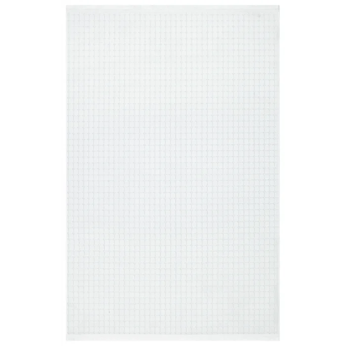 Fors 605 Beyaz Makinede Yıkanabilen Kaymaz Tabanlı İnce Makine Halısı