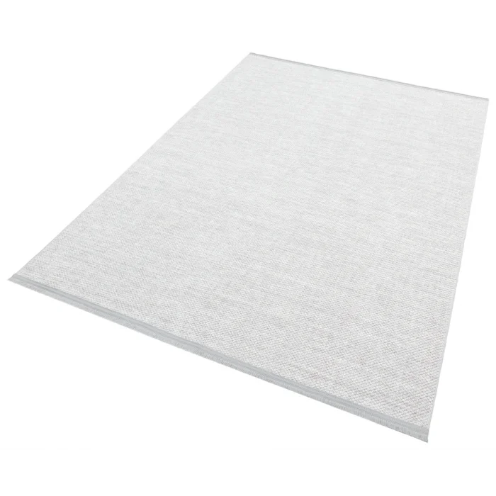 İnci 506 Gri Makinede Yıkanabilen Kaymaz Tabanlı İskandinav Desenli Makine Halısı