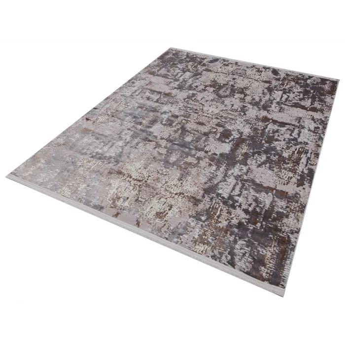 Allegro 1022 Vizon Dekoratif Modern Kaymaz Tabanlı Makine Halısı ✄