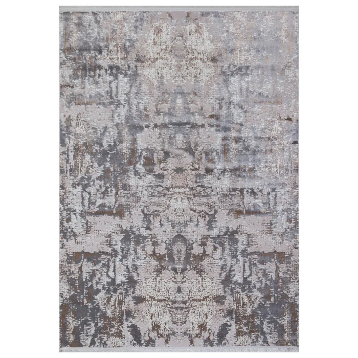 Allegro 1022 Vizon Dekoratif Modern Kaymaz Tabanlı Makine Halısı ✄