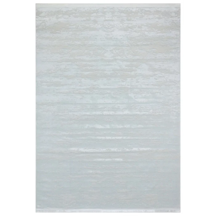 Allegro 1060 Beyaz Dekoratif Modern Kaymaz Tabanlı Makine Halısı ✄