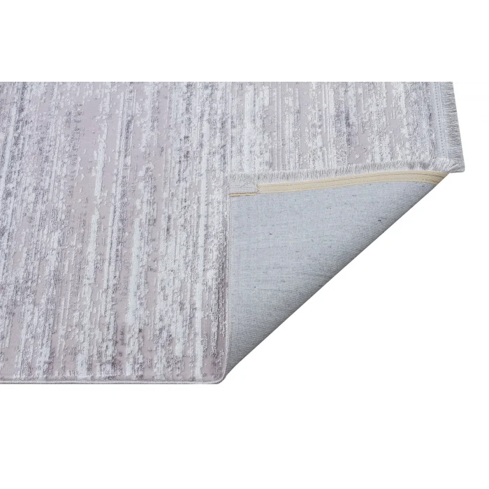 Allegro 1061 Açık Gri Dekoratif Modern Kaymaz Tabanlı Makine Halısı ✄