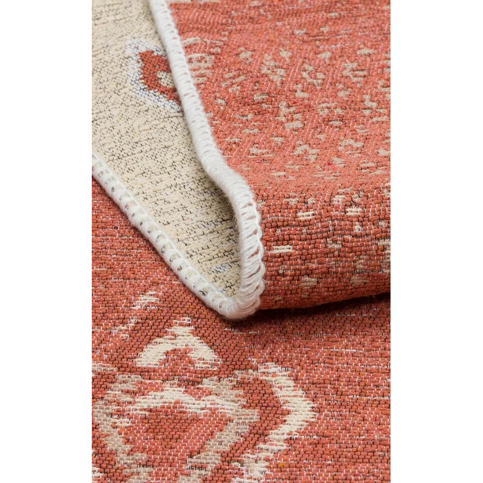 Arya Ar 37 Terra %100 Geri Dönüşümlü Pamuktan Çift Taraflı Yıkanabilir Modern Dekoratif Kilim