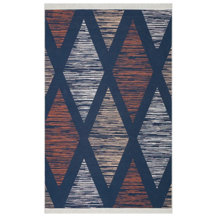 Arya Ar 38 Multy  %100 Geri Dönüşümlü Pamuktan Çift Taraflı Yıkanabilir Modern Dekoratif Kilim