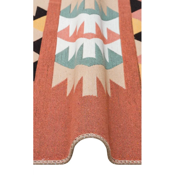 Arya Ar 39 Multy %100 Geri Dönüşümlü Pamuktan Çift Taraflı Yıkanabilir Modern Dekoratif Kilim