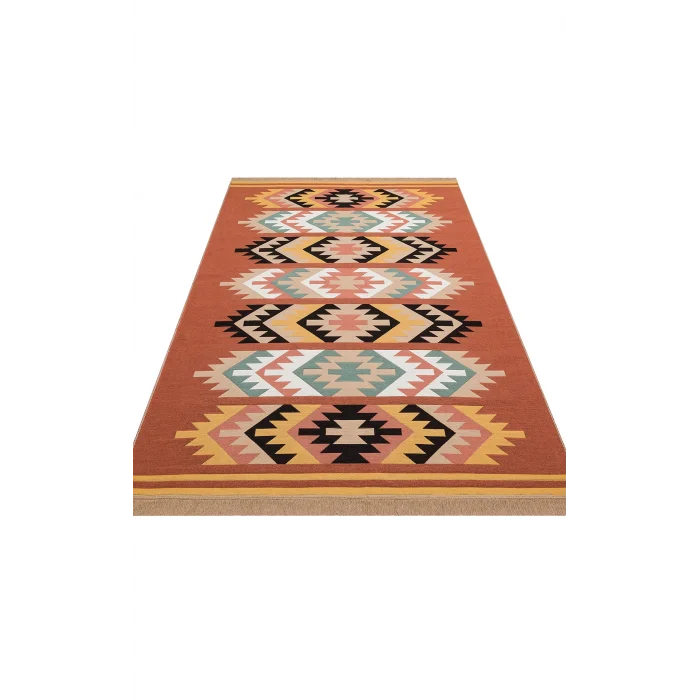 Arya Ar 39 Multy %100 Geri Dönüşümlü Pamuktan Çift Taraflı Yıkanabilir Modern Dekoratif Kilim