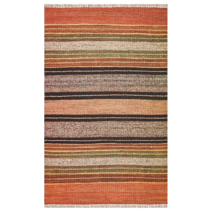 Asos As 02 Terra Jüt Hasır Görünümlü Hav Toz Vermeyen Çift Taraflı Kullanılabilen Yıkanabilir Kilim