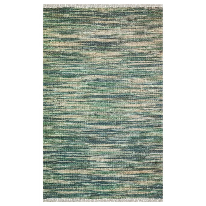 Asos As 03 Aqua Jüt Hasır Görünümlü Hav Toz Vermeyen Çift Taraflı Kullanılabilen Yıkanabilir Kilim