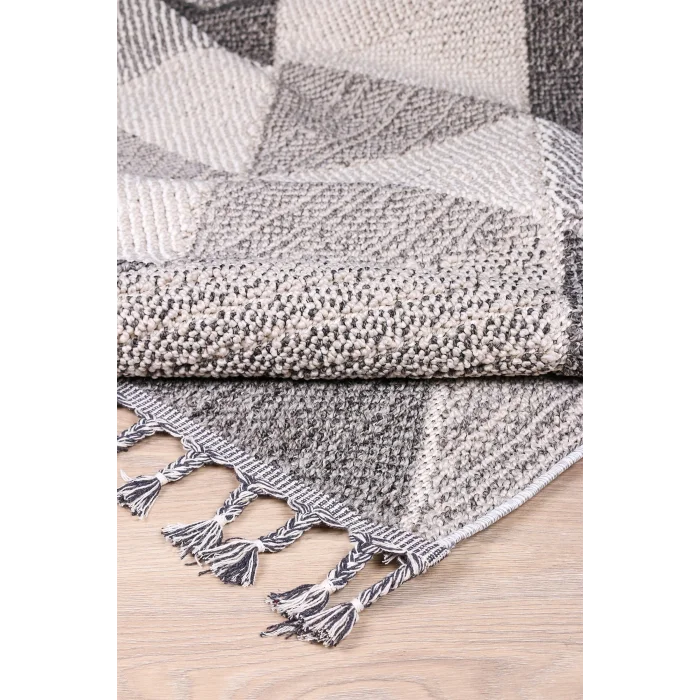 Astra 19788A Bej Bukle Tekniğiyle Üretilmiş Modern Makine Halısı