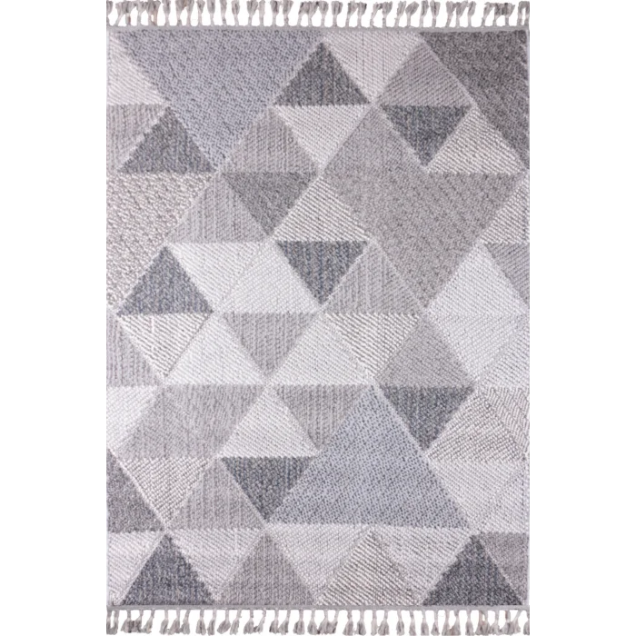 Astra 19788A Gri Bukle Tekniğiyle Üretilmiş Modern Makine Halısı