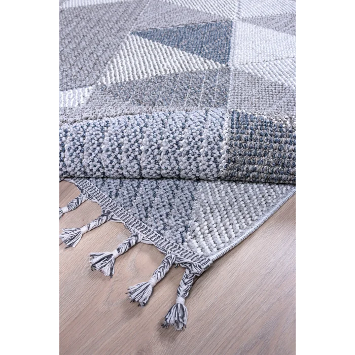 Astra 19788A Gri Bukle Tekniğiyle Üretilmiş Modern Makine Halısı