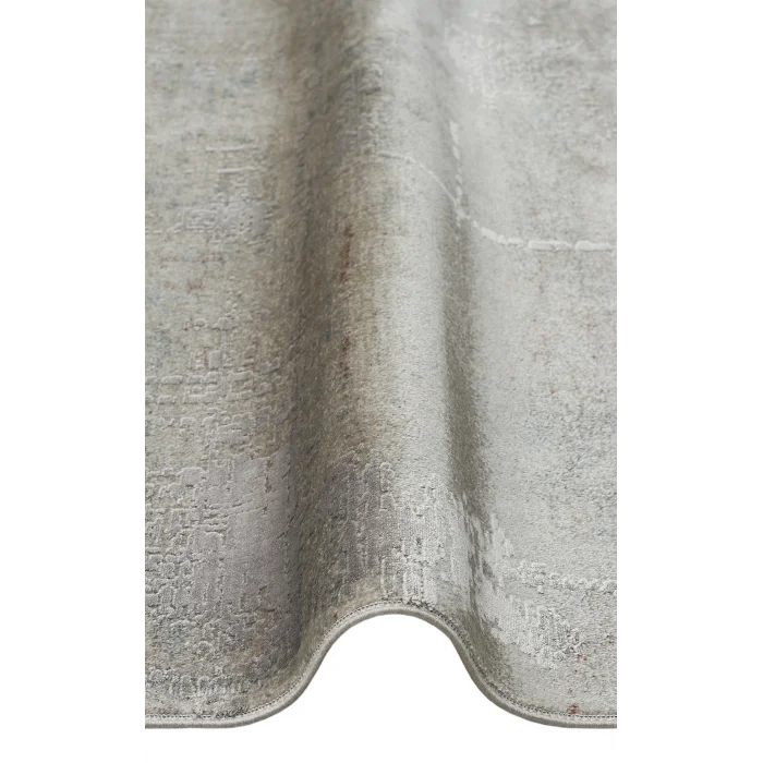 BABİL BBL 01 Grey Yumuşak Dokulu Vintage Esintilere Sahip Over-dyed Sık Dokuma Salon Halısı