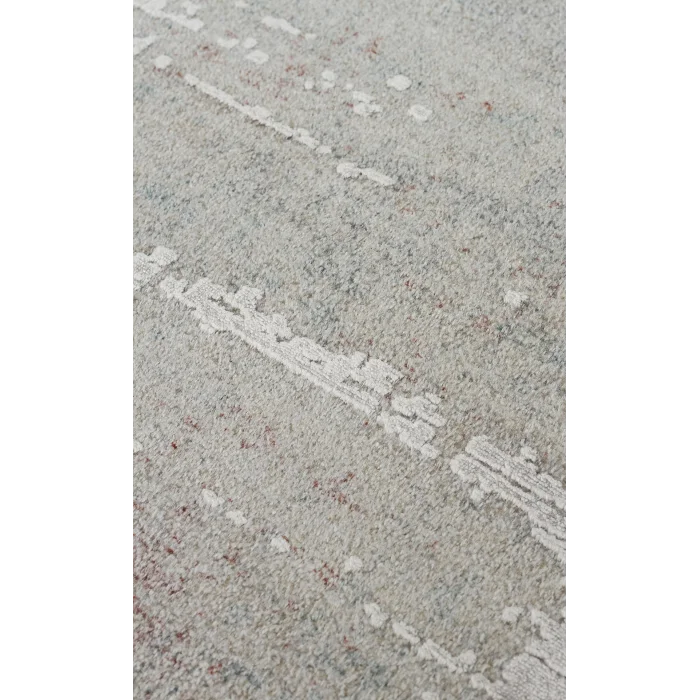 BABİL BBL 01 Grey Yumuşak Dokulu Vintage Esintilere Sahip Over-dyed Sık Dokuma Salon Halısı