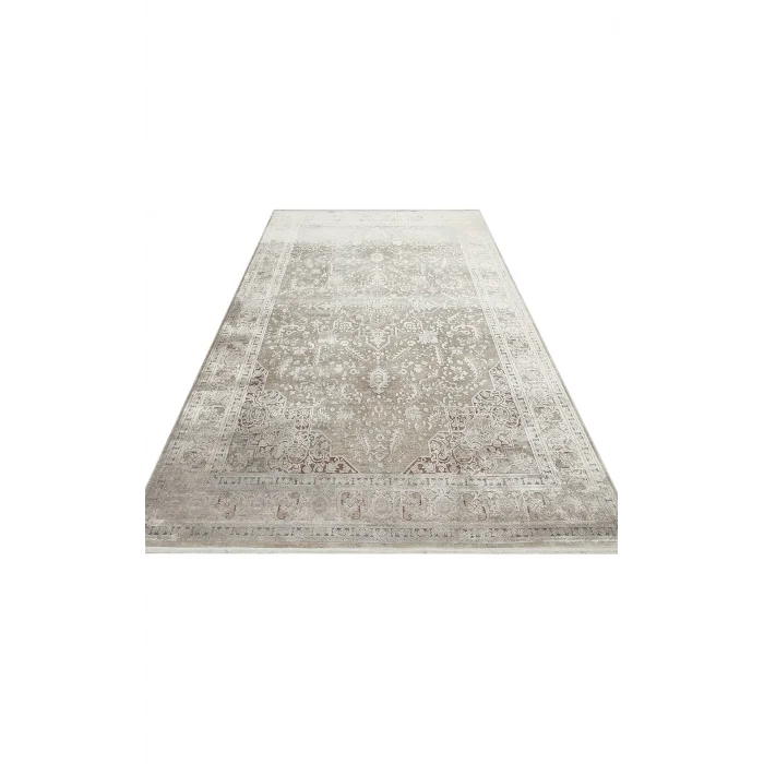 BABİL BBL 02 Grey Yumuşak Dokulu Vintage Esintilere Sahip Over-dyed Sık Dokuma Salon Halısı