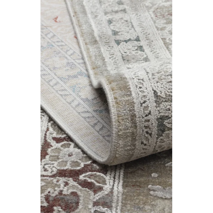 BABİL BBL 02 Grey Yumuşak Dokulu Vintage Esintilere Sahip Over-dyed Sık Dokuma Salon Halısı