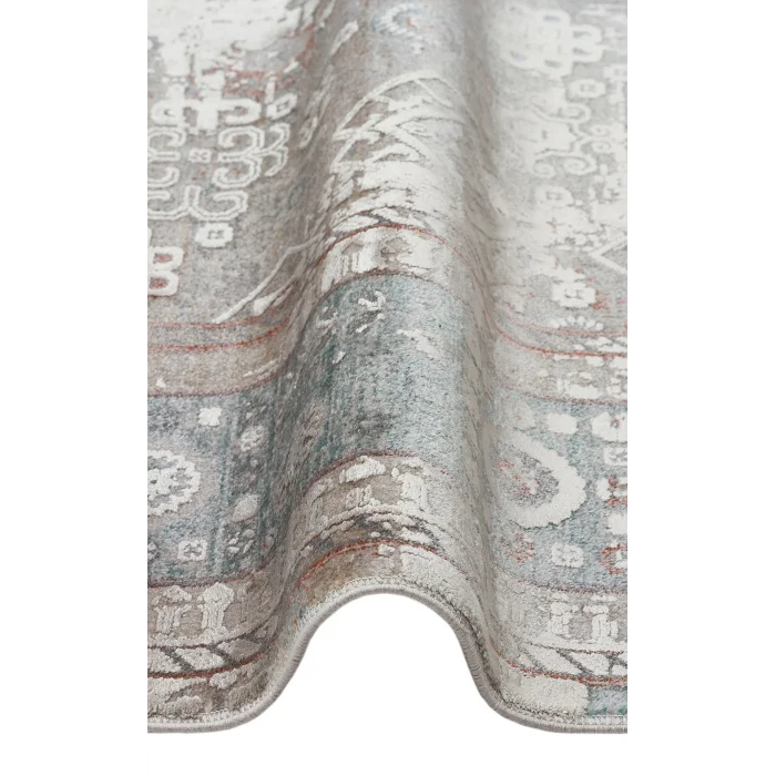 BABIL HALI 0034 Yumuşak Dokulu Vintage Esintilere Sahip Over-dyed Sık Dokuma Salon Halısı