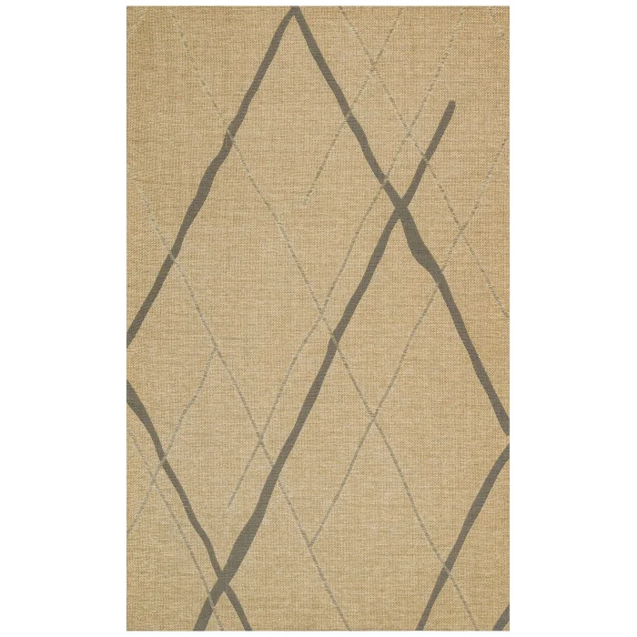 Brooklyn Brk 05 Natural Grey Hasır Görünümlü Kaymaz Renkli Dokuma Modern Kilim