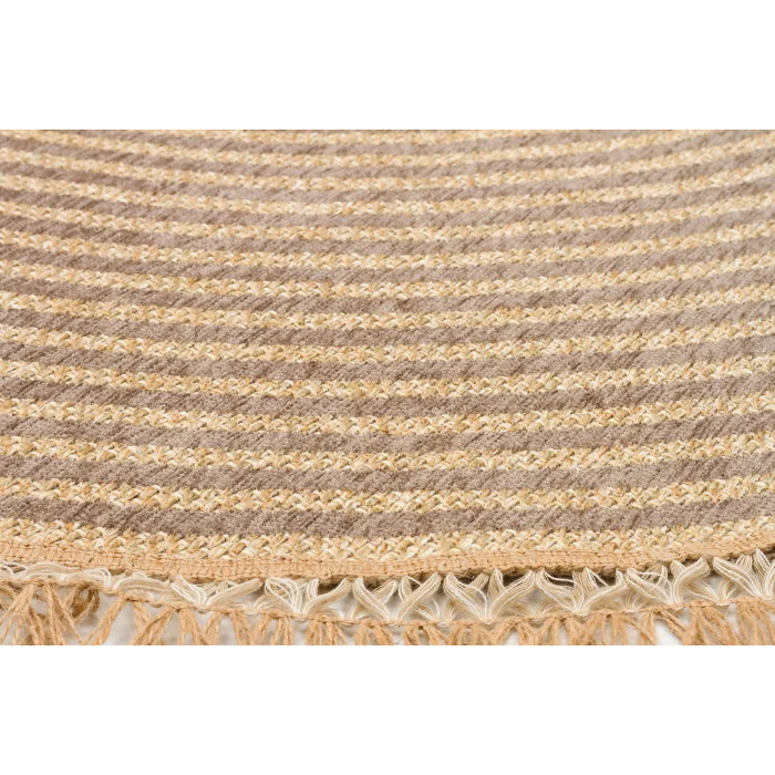 Brooklyn Brk 07 Grey Hasır Görünümlü Kaymaz Renkli Dokuma Modern Kilim