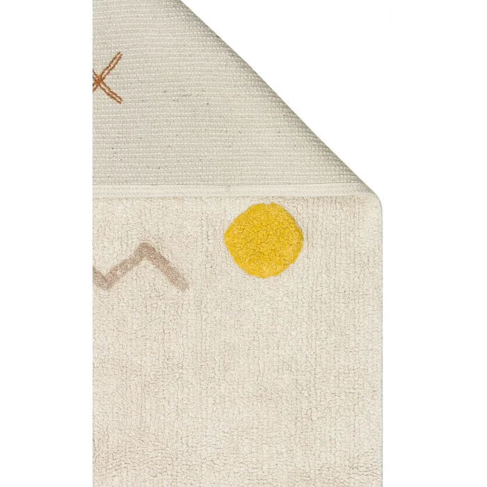 COTTON BOON HALI 0044 Yıkanabilir Kaymaz Tabanlı Naturel Pamuk Bebek Halısı