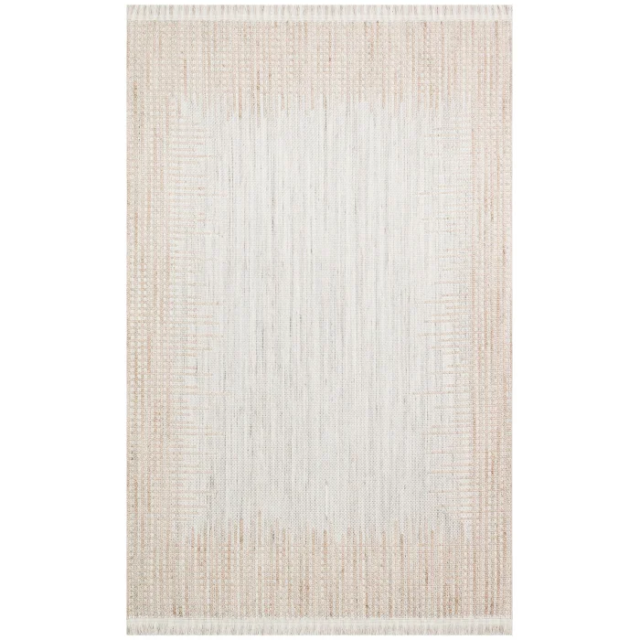 Cozy CZY 01 Grey Beige Hav Toz Vermez Modern Örgü Dokuma Makine Halısı