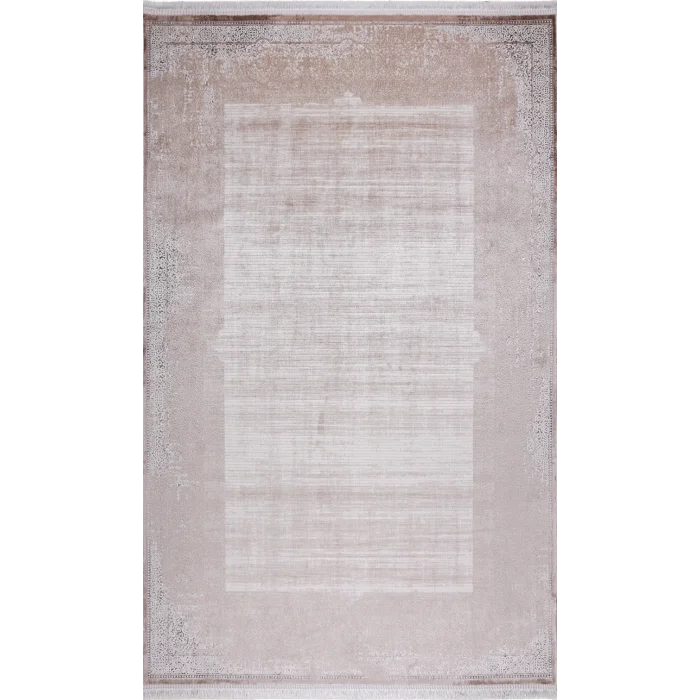 Deco 472A Bej Beyaz Akrilik Salon Halısı