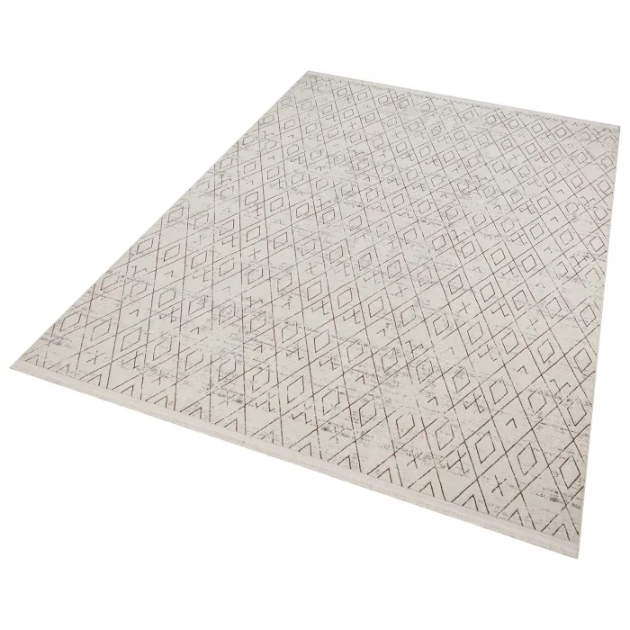 Diva 5003 Vizon Dekoratif Modern Kaymaz Tabanlı Makine Halısı