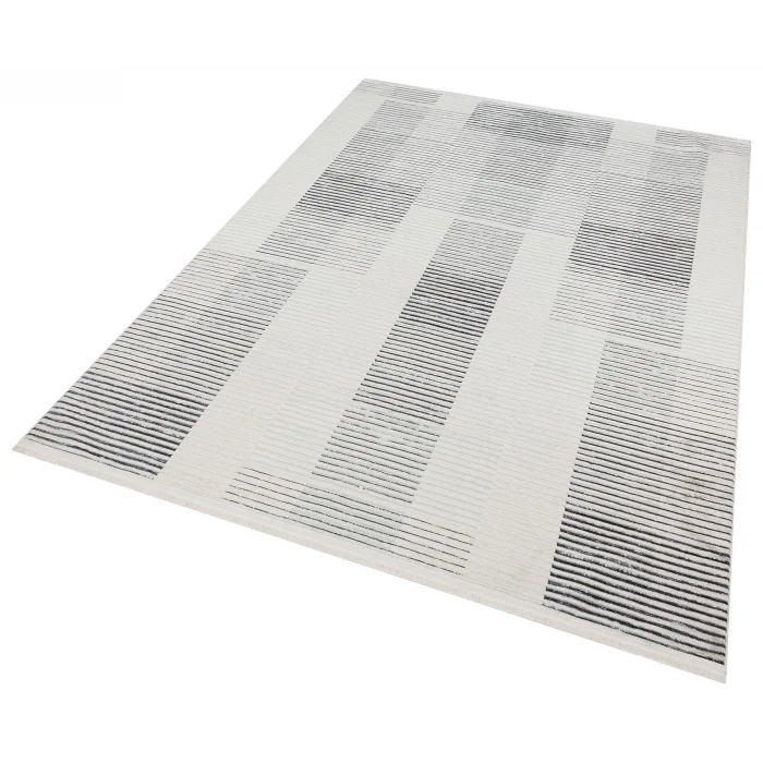 Diva 5010 Gri Dekoratif Modern Kaymaz Tabanlı Makine Halısı