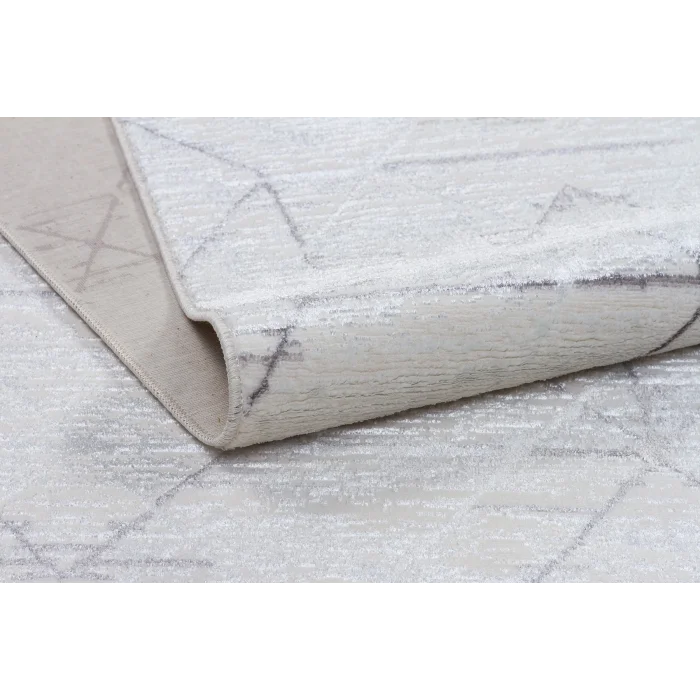 Diva 5013 Gri Dekoratif Modern Kaymaz Tabanlı Makine Halısı