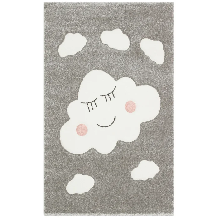 Eko Kids KDS 09 Grey Bulutlu Hav Toz Vermez Çocuk Halısı