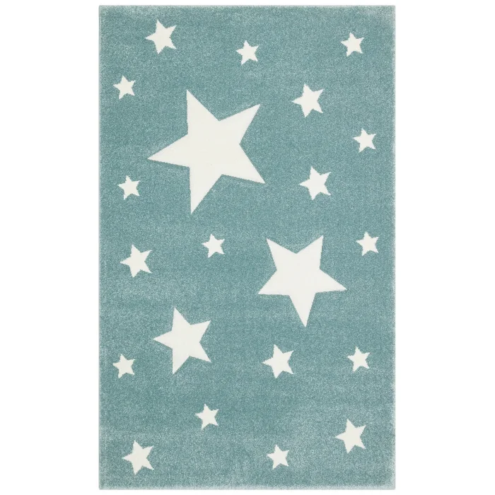 Eko Kids KDS 12 Blue Yıldızlı Hav Toz Vermez Çocuk Halısı