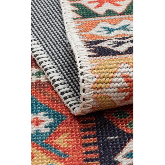 ELISTA HALI 0061 Vintage Desenlere Sahip Kaydırmaz Yıkanabilir Modern Halı