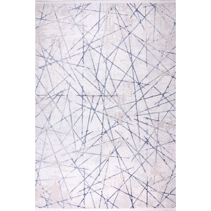 Elit 20491A Mavi Akrilik Makine Halısı