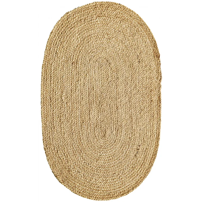 Juno Jüt Ech 01E Natural Flatweave El Dokuma Naturel Jüt Hasır Halı