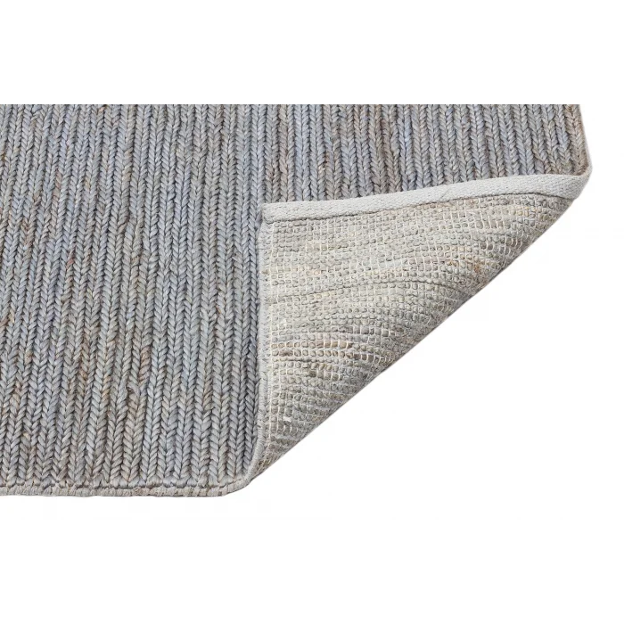 Choti Fıne Slate Blue (SB03) Flatweave Natural Jüt İle Üretilen El Dokuma Hasır Halı