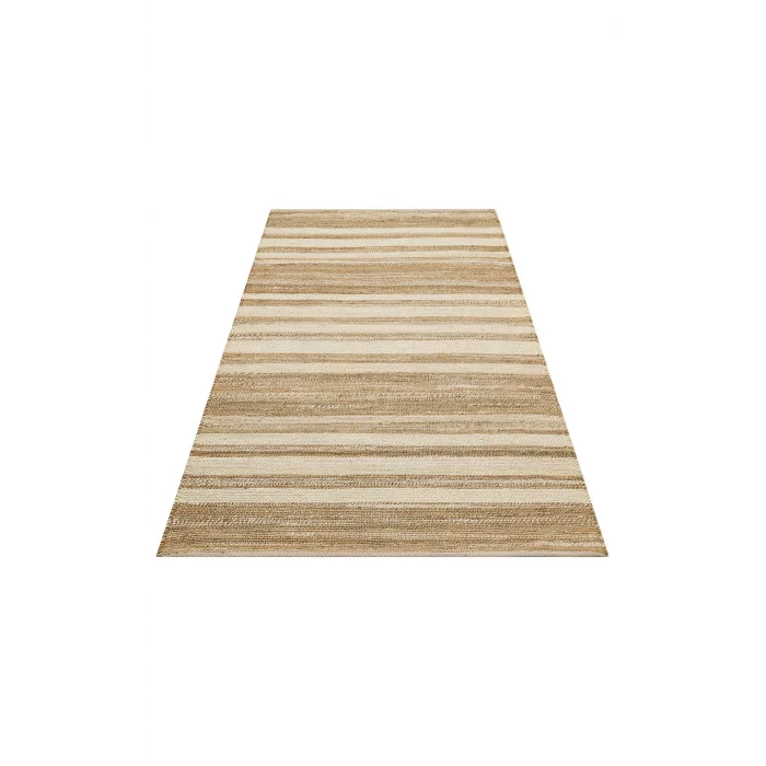 FLATWEAVE KILIM 0611 El Dokuma Naturel Jüt Hasır Halı
