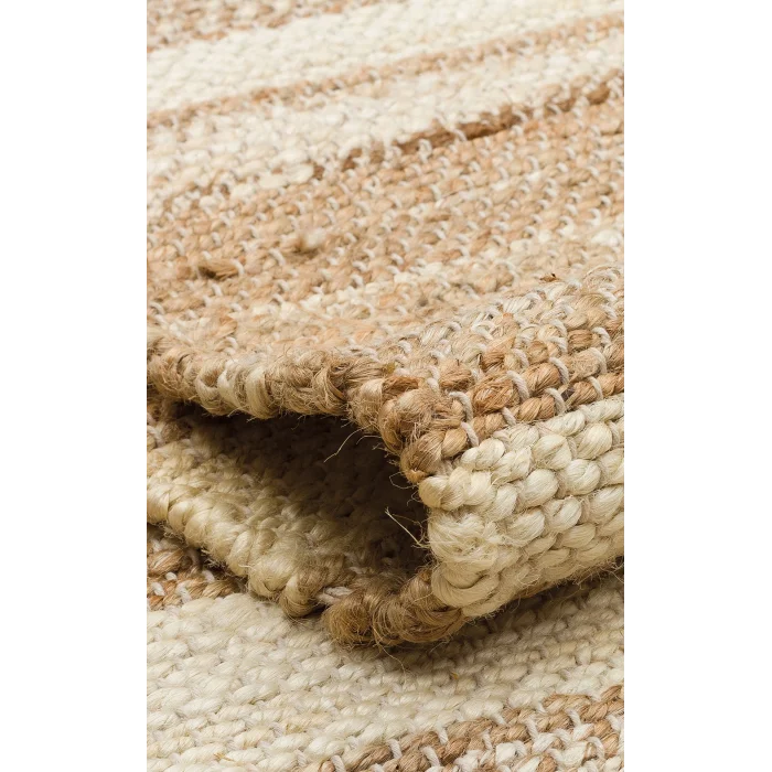 FLATWEAVE KILIM 0611 El Dokuma Naturel Jüt Hasır Halı