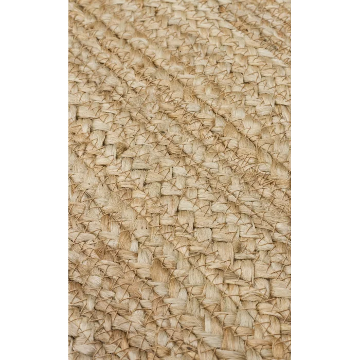 FLATWEAVE KILIM 0796 El Dokuma Naturel Jüt Hasır Halı