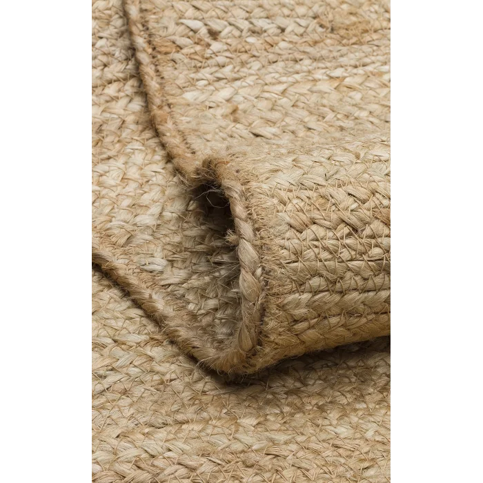 FLATWEAVE KILIM 0796 El Dokuma Naturel Jüt Hasır Halı