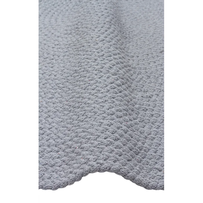 Flatweave Ptn 18 Grey Ct Q Renkli Jüt Görünümlü Hasır Örgü Halı