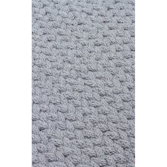 Flatweave Ptn 18 Grey Ct Q Renkli Jüt Görünümlü Hasır Örgü Halı