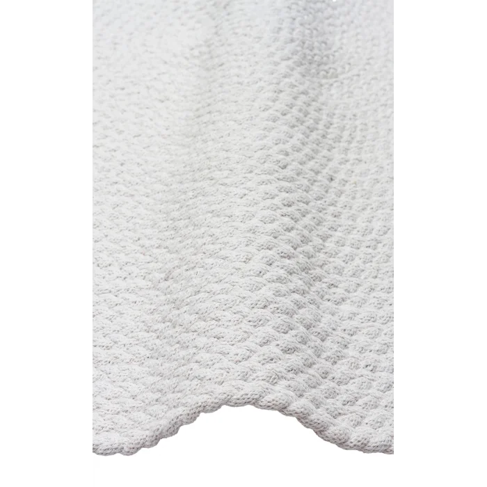 Flatweare Ptn 18 Whıte Ct Q Renkli Jüt Görünümlü Hasır Örgü Halı