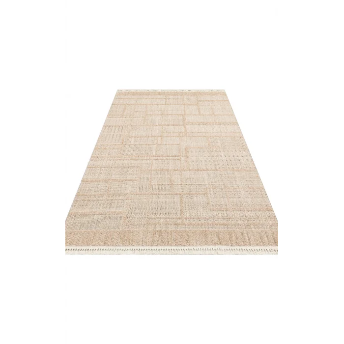 JOY HALI 0076 Hav Toz Vermeyen Yumuşak dokulu Modern Makine Halısı