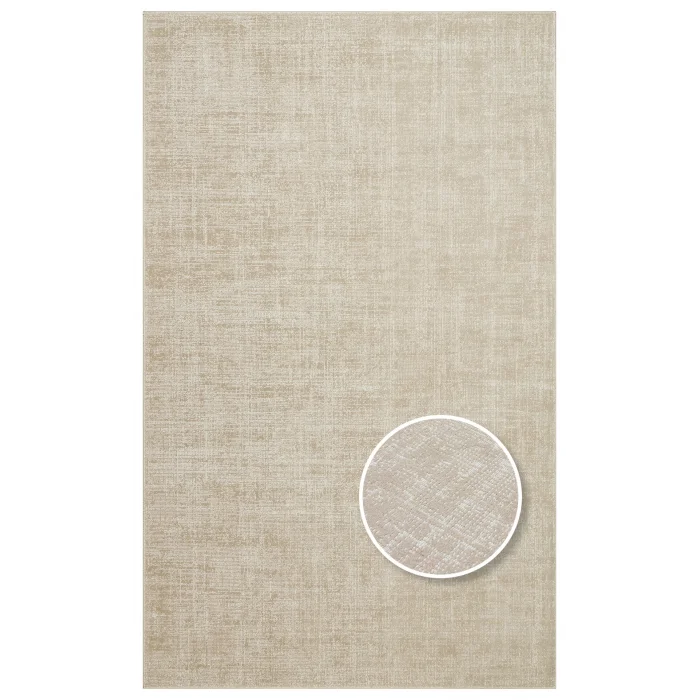 Kalahari Plain Beıge Özel Dokuma Tekniği ile Üretilen Modern Sade Desenli Makine Halısı